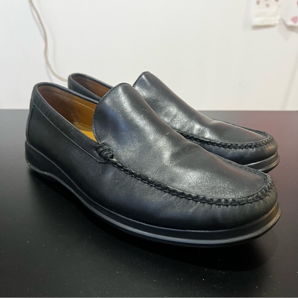 Cole Haan Classic Black Leather Slip-Ons Driving Loafers  Mens 11 - Picture 2 of 16